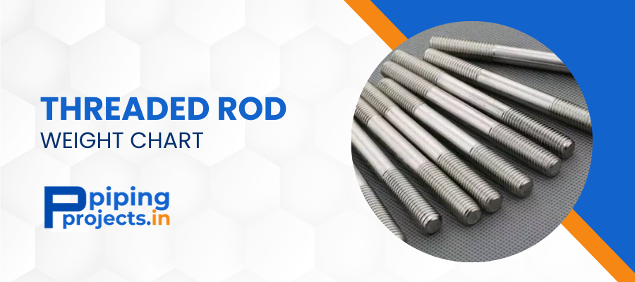   Threaded Rods  Weight Chart in kg, mm, PDF